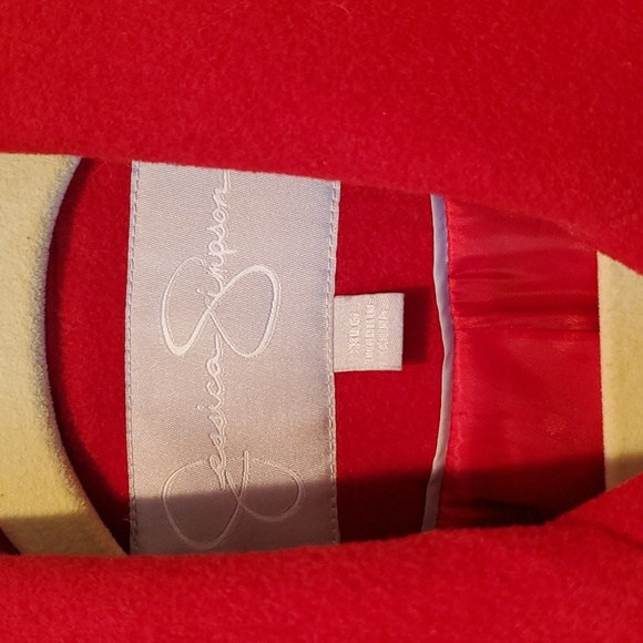 Red Wool Peacoat - Picture 3 of 7